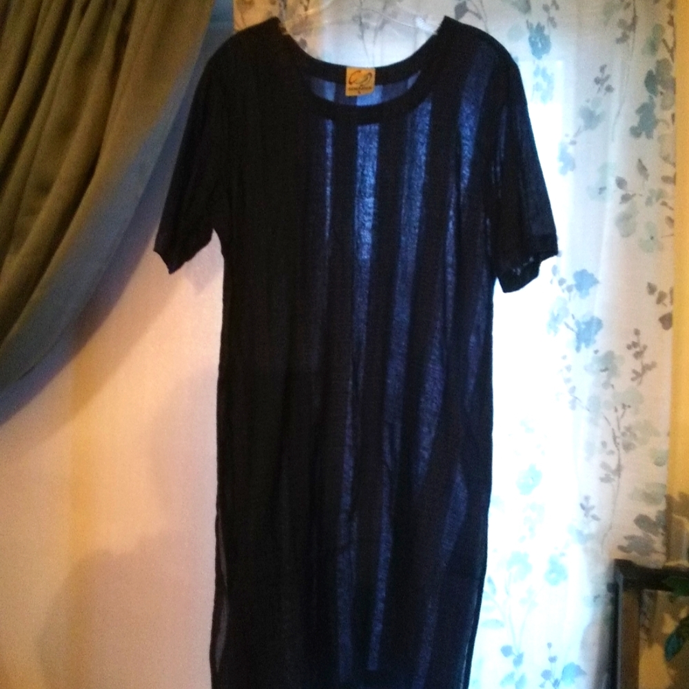 Navy Indian style women Kurti with shalwar dupatta